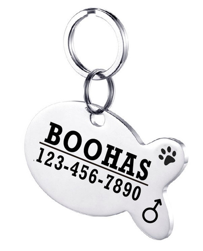 Personalized Dog ID Tag Stainless Steel Pet ID Tag