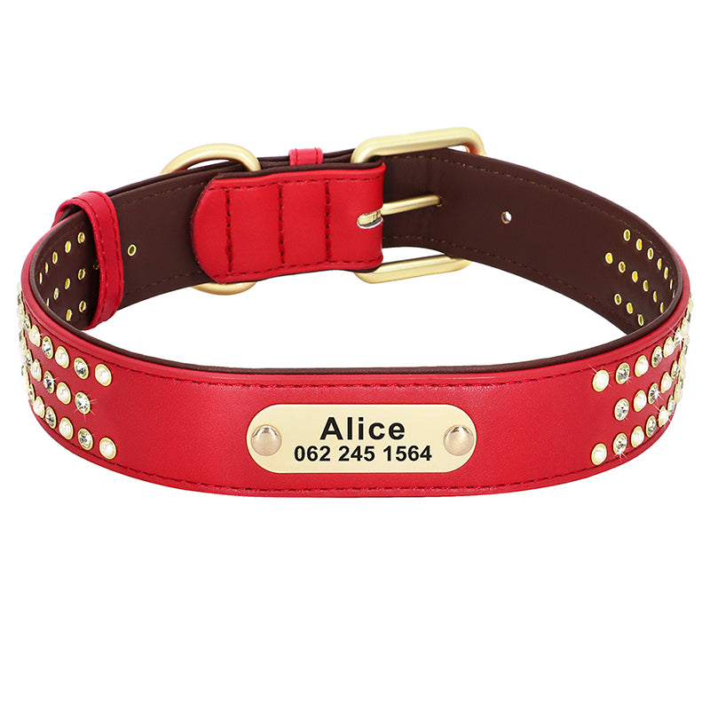 Dog Collar Labrador Golden Retriever Dubinde Shepherd Dog Brand Custom Lettering